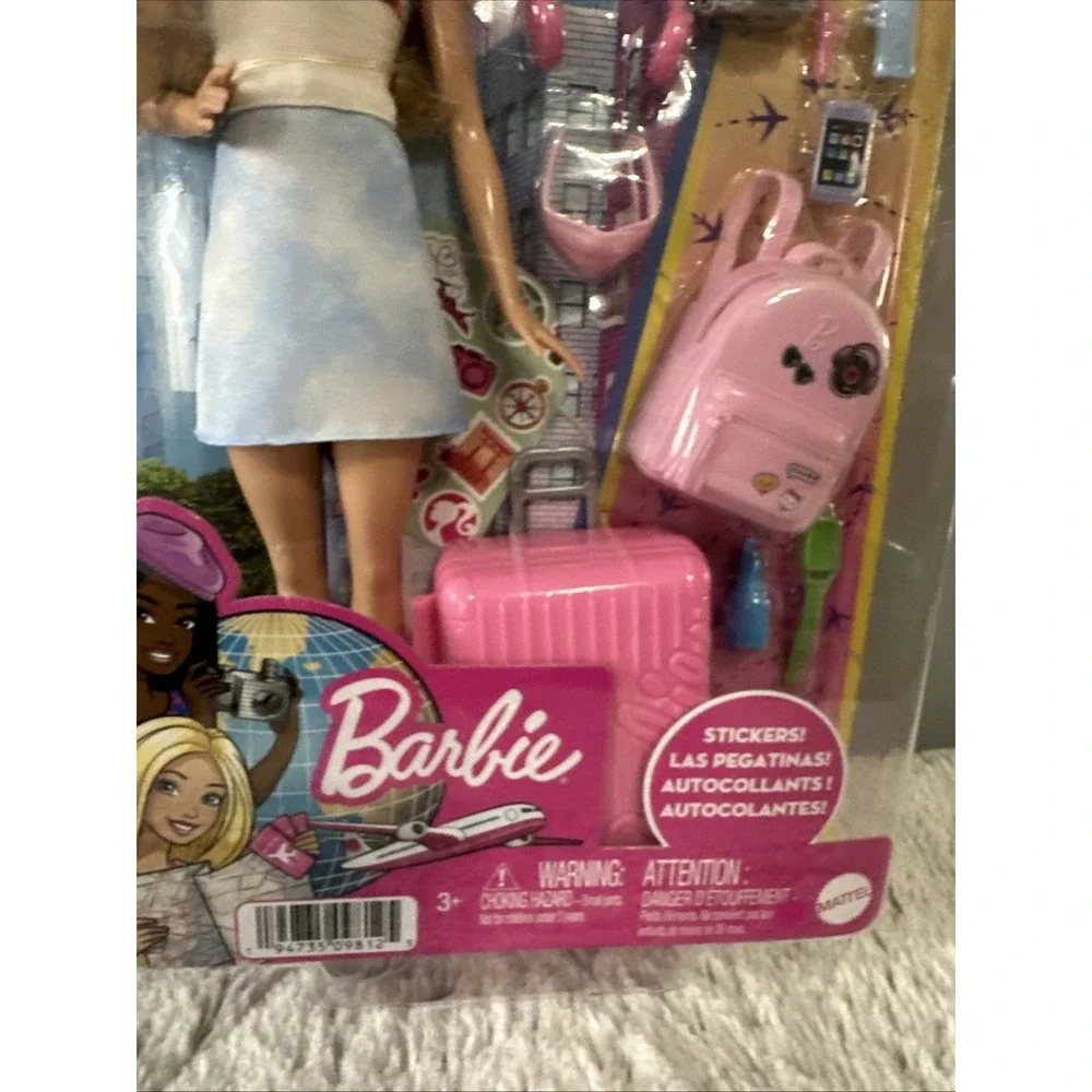 Barbie Doll Travel Set with Accessories and Puppy Doll Play Set NEW‎ IN BOX